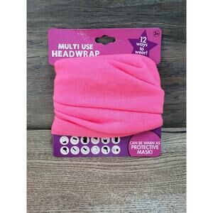Pink Multi-Use Headwrap Wear it 12 ways! Workout Gear Grocery Getter Server